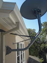 FIGURE 1. Acceptable wall mounted dish antenna
